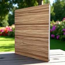 MUSTER Alu Aluminium Sichtschutzzaun Gartenzaun Steckzaun XL Farbe Lärche