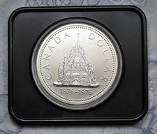 1 Dollar 1976 - Kanada - 100 Jahre Parlamentsbibliothek in Ottawa - 23,32g Ag