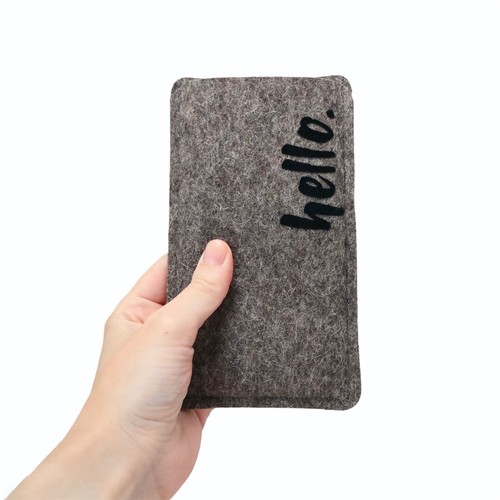 Handytasche aus filz mit - handytasche,