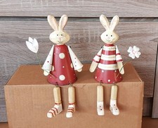 2 süße Hasen Figuren