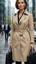 Esprit Damen Trenchcoat Beige