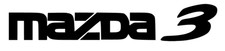 Mazda 3 Schriftzug Aufkleber