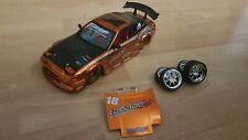 1:18 Nissan 240 SX Import Racer von Jada Toys + Motorhaube und 2. Satz Räder