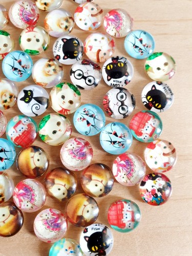 Katzen cabochons - 10/30,