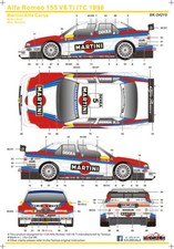 Decal Alfa Romeo 155 V6 TI Martini für Tamiya 1:24