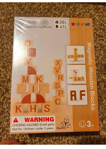 Magnetische holz alphabet - magnetische,
