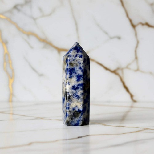 Mini sodalit obelisk 5cm - obelisk,