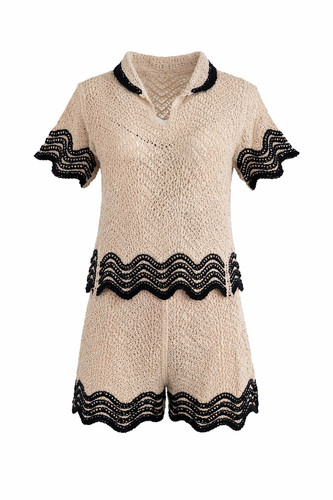 Shorts damen sommer set - set, beige