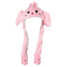 LED Mütze Katze Pink