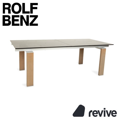 Rolf benz glas esstisch braun - rolf,