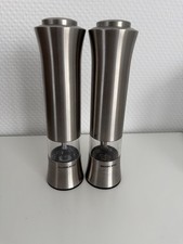 2 elektrische Salz/Pfeffermühlen aus Edelstahl