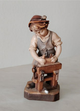 Holzfigur ca.11,5 cm holz geschnitzt bemalt Tirol