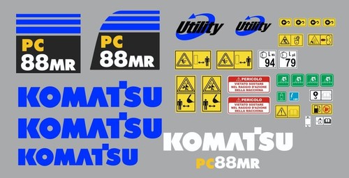 Komatsu 6 aufkleber - pc, 88
