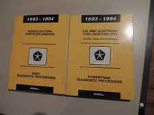 Manual diagnostic Werkstatthandbuch Dodge Daytona 1993 - 1994
