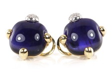 Ohrclipse Pomellato GRIFFE Iolith Brillanten 750 Gelbgold [BRORS 20034]