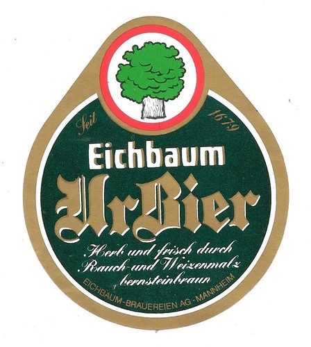 Bieretikett eichbaum brauerei - bieretikett, eichbaum-brauerei