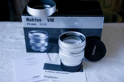 Voigtländer nokton 75mm - nokton, vm
