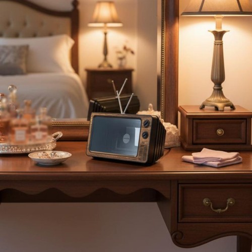 Retro handy lupe - retro-tv-handy-lupe, hohe