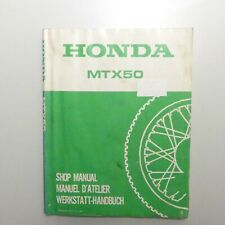 Honda MTX 50 1982 C Zusatz Reparaturanleitung  Werkstatthandbuch Handbuch B0627