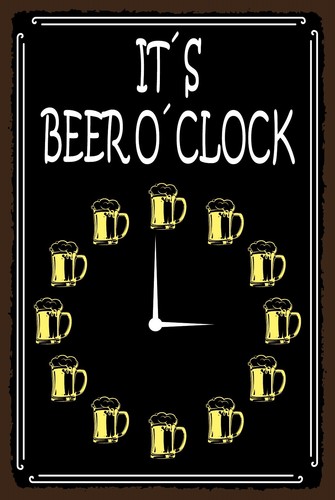 Blechschild 20x30 its beer - blechschild,