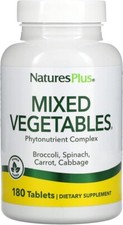 Natures Plus Mixed Vegetables - 180 Tabletten (14,30 EUR/100 g)