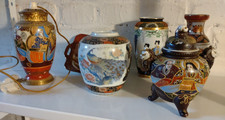 Große Sammlung japanisches Porzellan (Teeservice, Vasen, Lampe...)