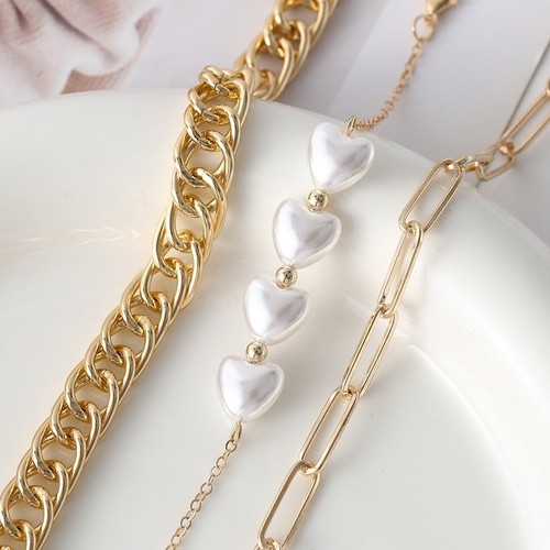 Barock perlen bettelarmband - perlen,