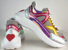 LOVE MOSCHINO Chunky Sneaker Damen Designer Schuhe Bunt Low Top Gr.38 NEU