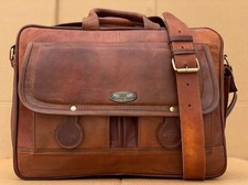 Herren Business Umhängetasche Leder Kuriertasche Braun Arbeit Echt...