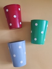 3 Vintage DDR Punktebecher Picknick Becher Punkte