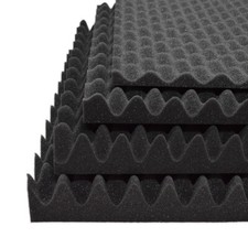 Noppenschaum anthrazit 2-10cm Akustikschaum Dämmung Schaumstoff Schallschutz