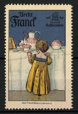 Reklamemarke Aecht Franck mit