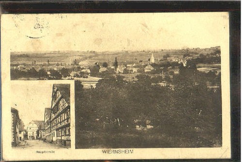Wiernsheim hauptstrasse 1928 - wiernsheim,