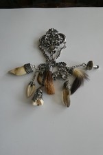 B157-835er Silber Charivari Gürtel Rockanhänger Lang 18 Breit 5,8 cm Gewi 144 Gr