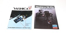 Prospekt Set Kyocera Yashica T und Yashica SLR Kameras auf Deutsch