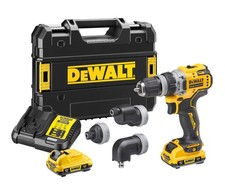 DEWALT DCD703L2T-QW 12V/3Ah Akku-Bohrschrauber Wechselköpfe 4in1