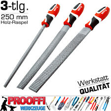 3-tlg Raspel Holzraspel Holz Feile Flachfeile Halbrundfeile Rundfeile Hieb # 45