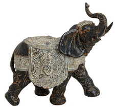 Elefant mit Schmuckdecke 27 cm