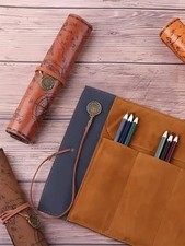 Retro Leder Federmappe