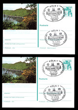 2 Ganzsachen/Bildpostkarten " Burgen & Schlösser " Motiv Eisenbahn ;Mi.-Nr: P125