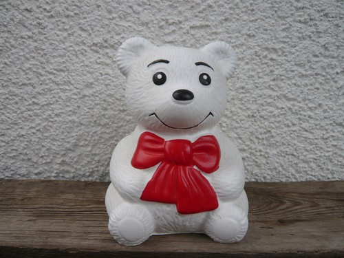Spardose bär weiß mit - spardose,