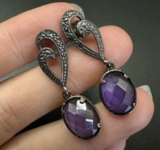 Vintage Silber 925 Amethyst &