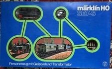 Märklin HO Starterset, Lokomotive & 2 Personenwagen, Gleise und Transformator