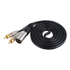Doppelter Cinch Stecker auf XLR Stecker, Audiokabel, Splitter Adapter,
