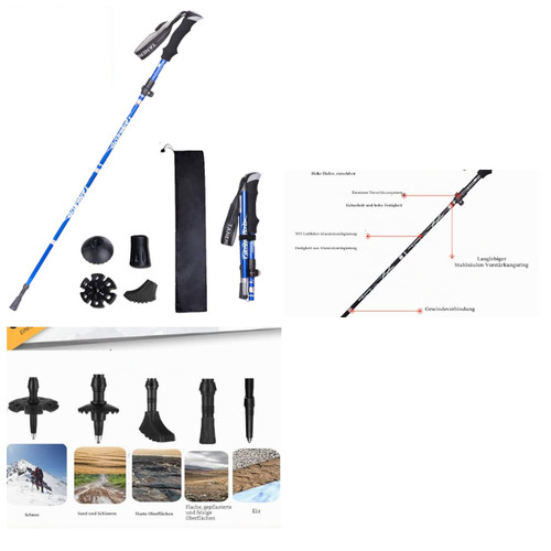 Wanderstock faltbar kork - faltbar,