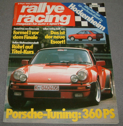 Rallye racing poster - 9/80,