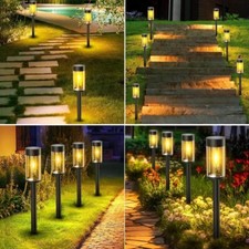 2/4x LED Gartenleuchte Solarleuchte Gartenlampe Außen Solarlampen Garten Balkon