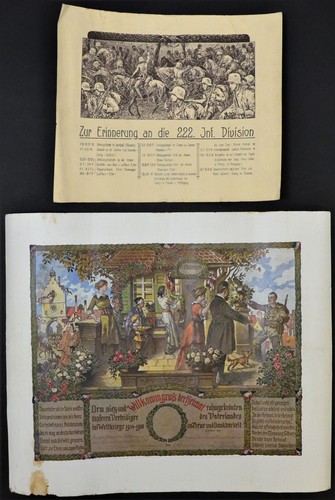 Ww1 wk1 erinnerungsblatt - ww1, 222