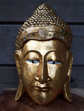 ca.28cm goldene Buddha Kopf