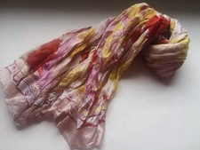 Liberty/Bonita? Crash-Schal mit 30% Seide schöne Farben 45x 190 cm Geschenk, neu